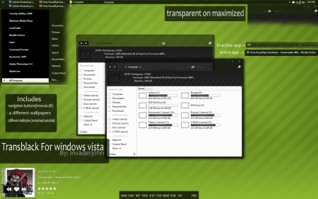Transblack para Windows Vista
