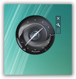 Pioneer Clock Gadget