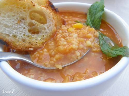 soupe de lentilles et de boulgour soupe de lentilles et de boulgour